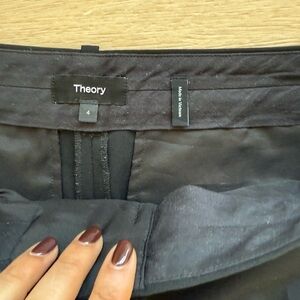 Theory Black Trousers